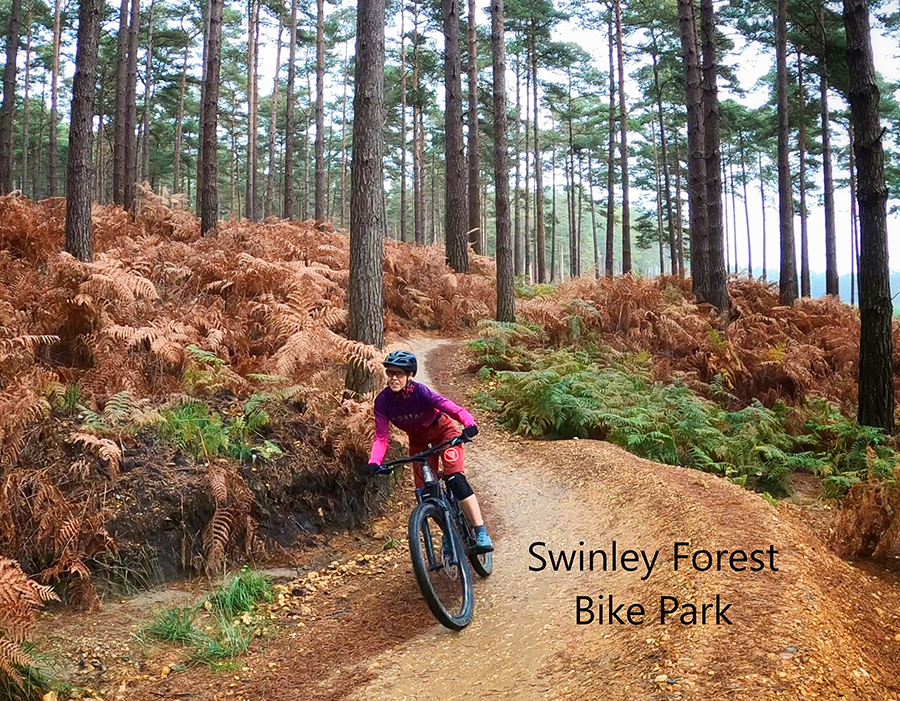 Ride leader Clare takes on Swinley Trails